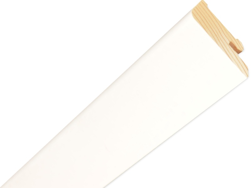 Bílá Cubica 16x40 mm, dřevěné lišty Pedross