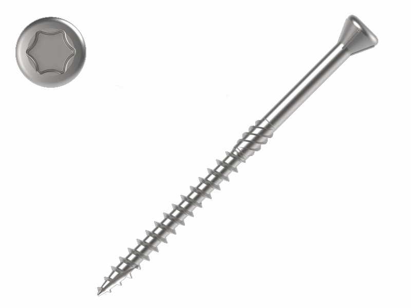 Decking screws Haspl, stainless steel A2, 100 pcs