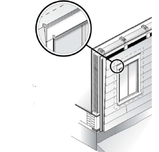 V horní části oken je nutné položit dodatečné oplechování obruby, které odvádí vodu směrem ven.