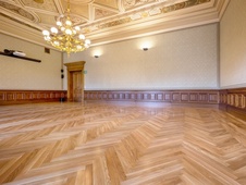 Oak solid block flooring