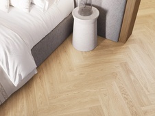 Dub Vanilla, vinylové podlahy Barlinek Next Step Herringbone s podložkou