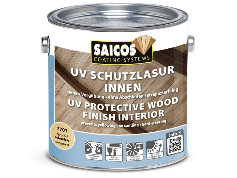 Saicos UV ochranná lazura vnitřní 7701-7704