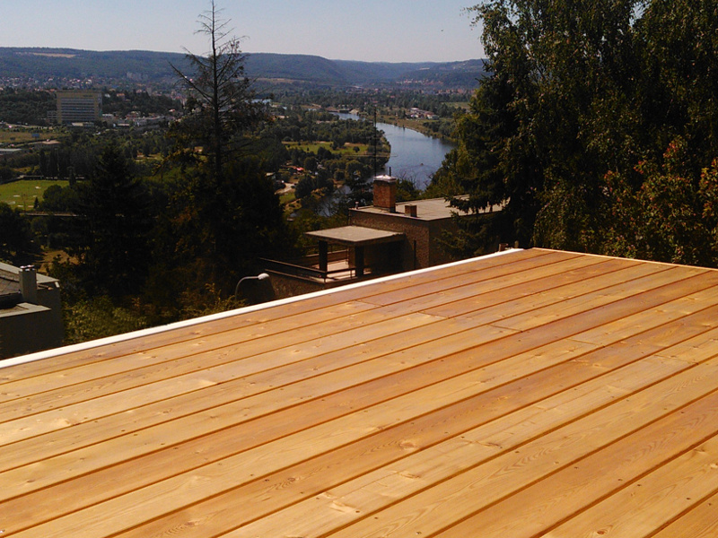 Siberian larch decking