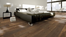 Smoked oak, wooden solid flooring Gunreben