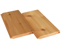 Western Red Cedar, V-Joint cladding 17x136 mm, STK grade