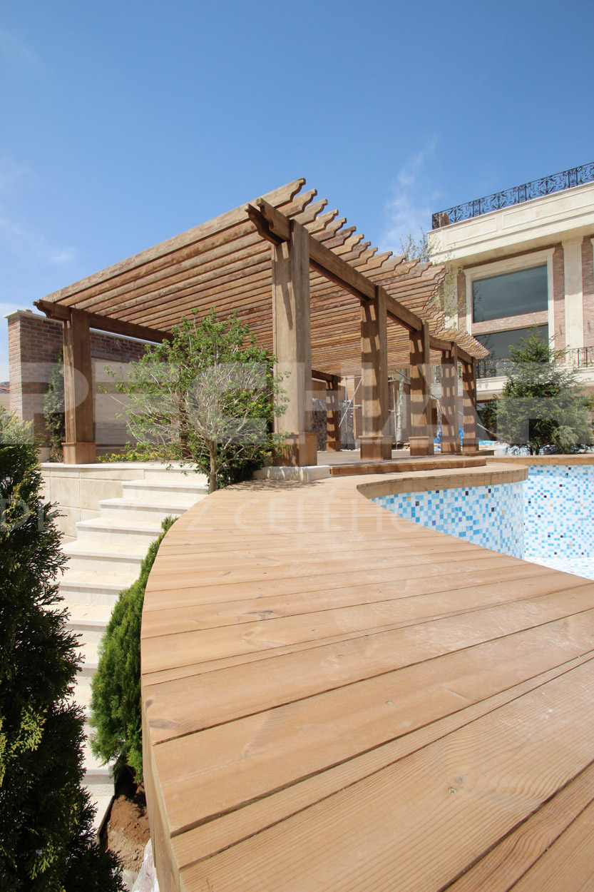 Thermowood wooden decking