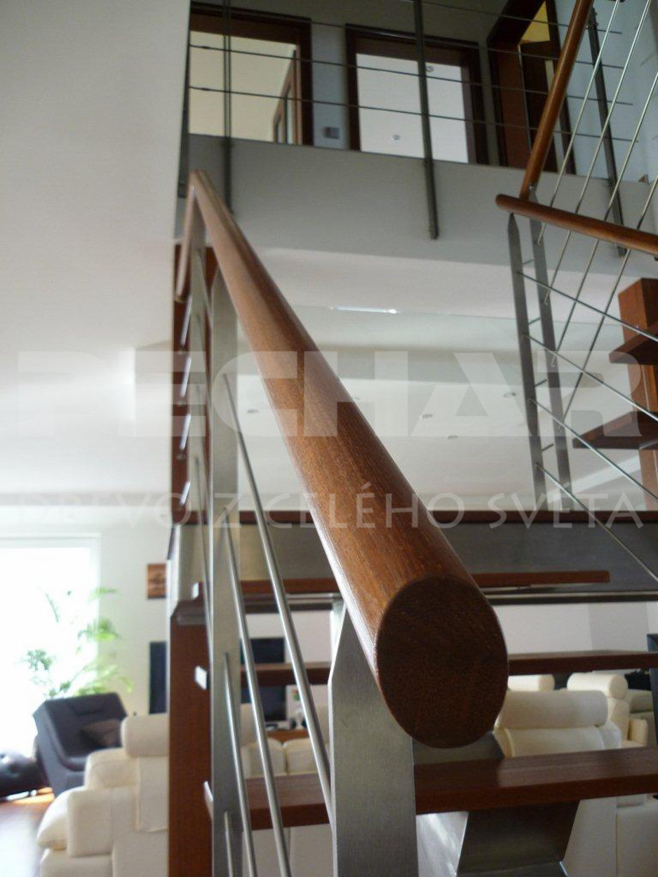 Merbau stair handrail detail