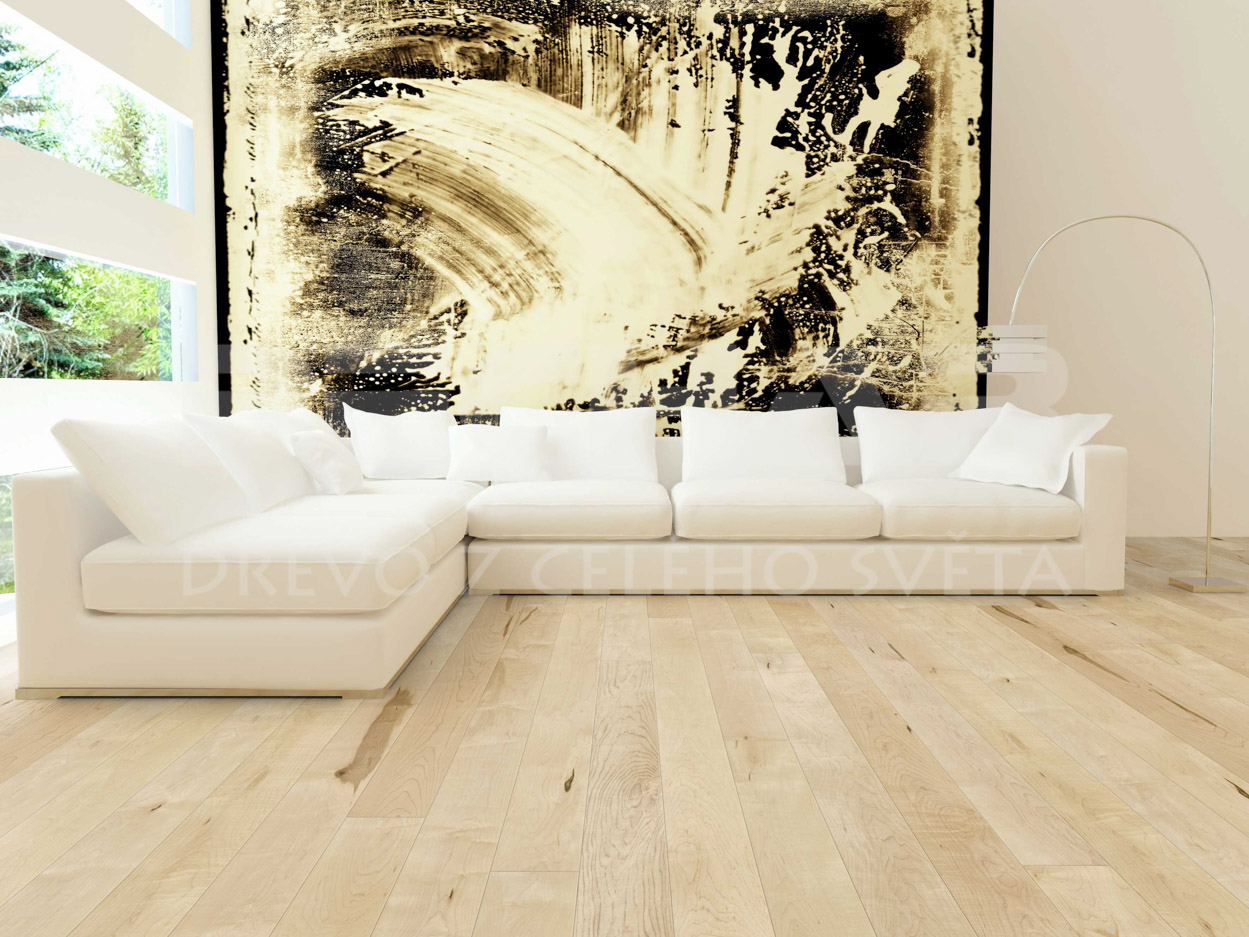 Ash Rustical solid wooden flooring by Austrian production Weiss
